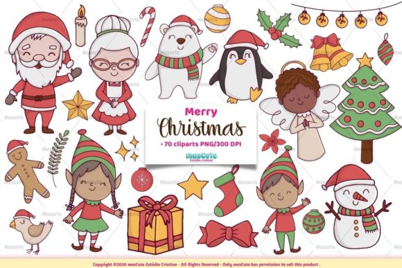 Download Christmas Bundle Cliparts - Art Collection