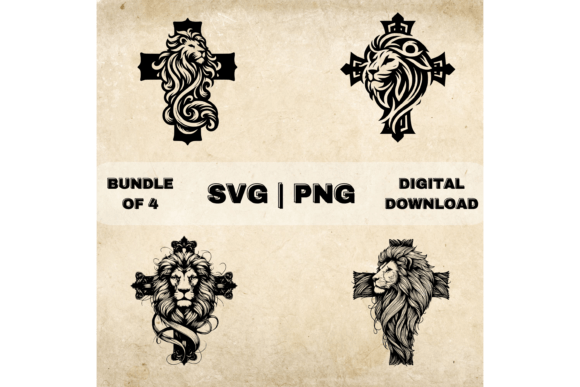 Download Lion Cross SVG Bundle, Christian Faith - Cross svg bundle Collection