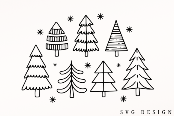 Download Christmas Trees SVG Vector Design - Premium Resources