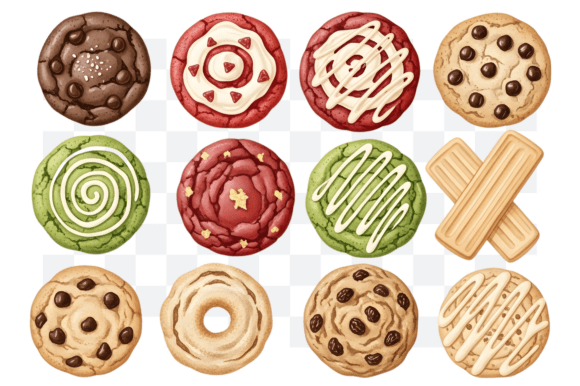 Download Watercolor Christmas Cookies PNG Clipart - Art Collection