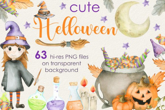 Download Helloween Watercolor Clipart - Art Collection