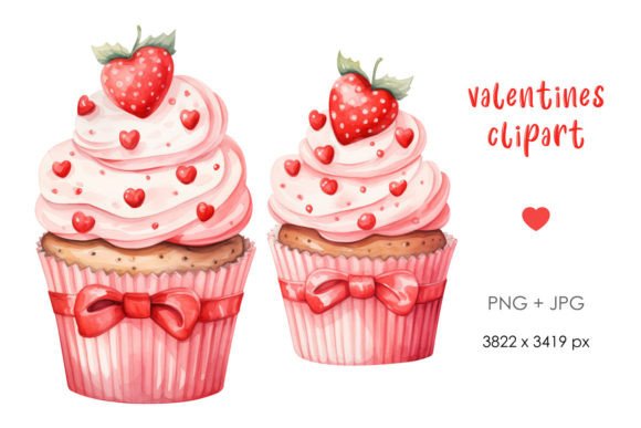 Download Valentines Cupcakes PNG Clipart - Art Collection