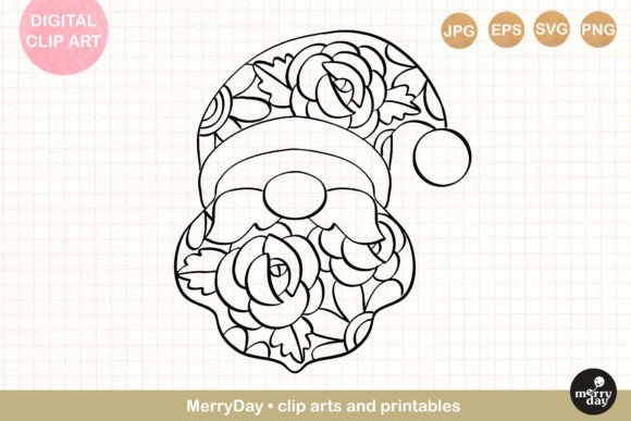 Download Santa Claus Ornament Line Art - Art Collection
