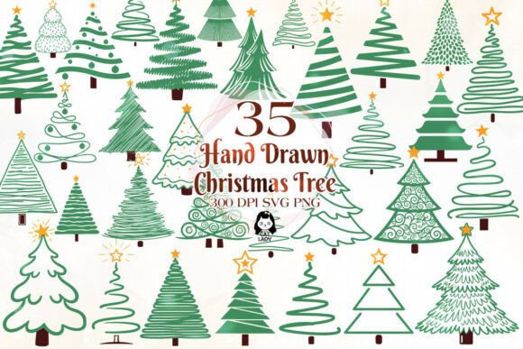 Download Minimalism Hand Drawn Christmas Tree SVG - Hand drawn christmas tree svg Collection