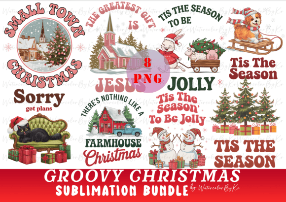 Download Vintage Christmas Bundle PNG Clipart - Art Collection