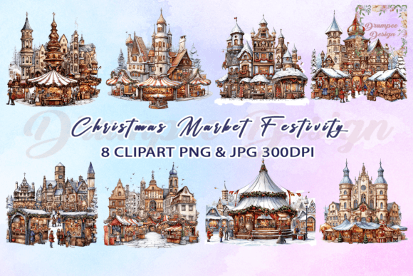 Download Christmas Market Festivity Clipart - Art Collection