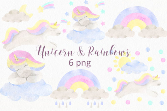 Download Unicorn &amp; Rainbows Clipart - Premium Resources