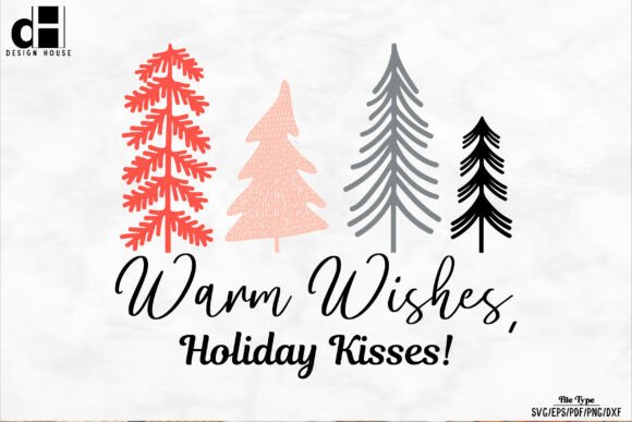 Download Hand Drawn Christmas Tree Warm Wish SVG - Premium Resources