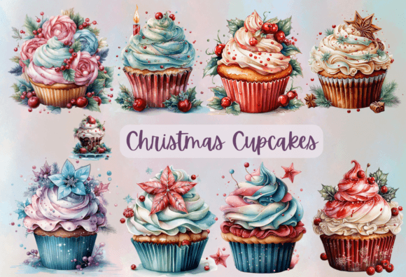 Download Christmas Cupcakes Png Clipart - Art Collection