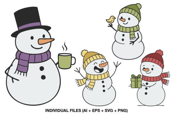 Download Christmas Scrapbook Clipart Snowman - Art Collection