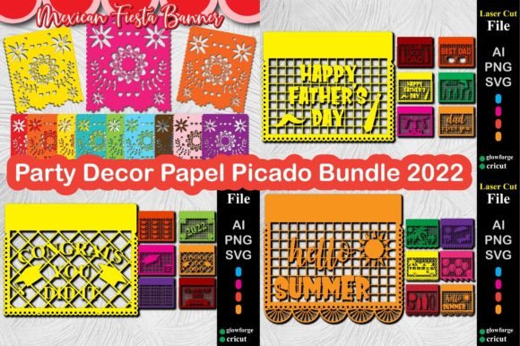 Download Party Decor Papel Picado Bundle 2022 - Art Collection