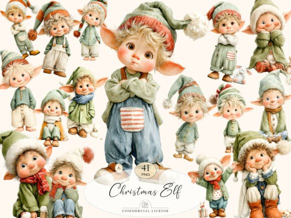 Download PNG Christmas Elf Clipart - Art Collection