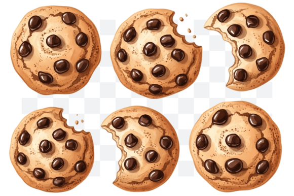 Download Chocolate Chip Cookies PNG Clipart - Art Collection