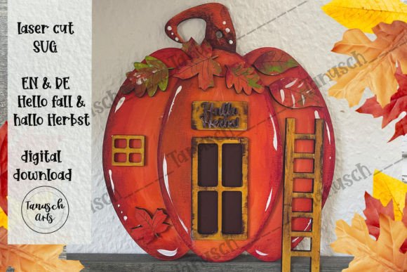 Download Hallo Fall Pumpkin Gnome House Laser Cut - Fall Collection
